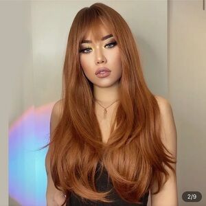 Natural Straight Synthetic Hair Wig for Women